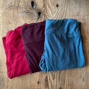 Three pack of Solid LuLaRoe Leggings